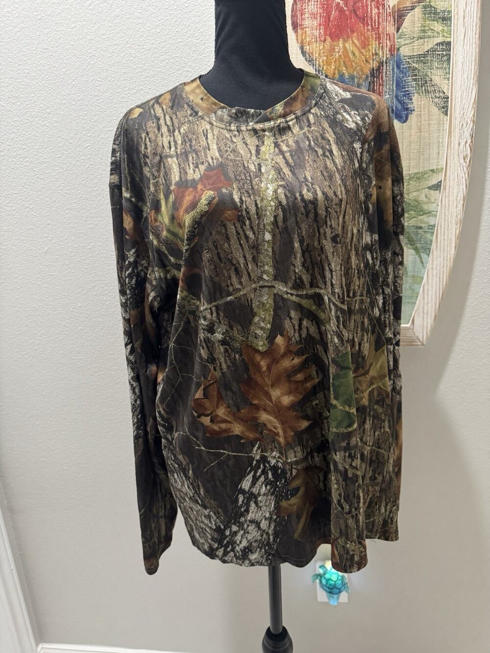 Mossy Oak Camo Long Sleeve Shirt Starter, Size XL